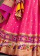 Pink And Magenta Color Silk Lehenga choli