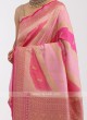 Banarasi Dola Silk Saree In Pink