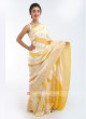 Chiffon Yellow Saree