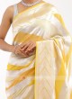 Chiffon Yellow Saree