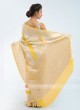 Chiffon Yellow Saree