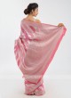 Chiffon Pink Saree