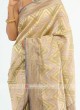 Banarasi Shimmer Silk Color Saree