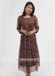 Silk Brown Color Kurti