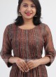 Silk Brown Color Kurti