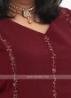 Long Flare Maroon Kurti