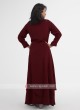 Long Flare Maroon Kurti