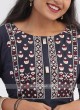 Navy Blue Long Kurti