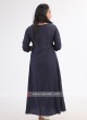 Navy Blue Long Kurti