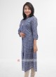 Blue Soft Cotton Casual Kurti