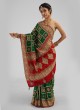 Gujarati Green Gajji Silk Gharchola Sarees