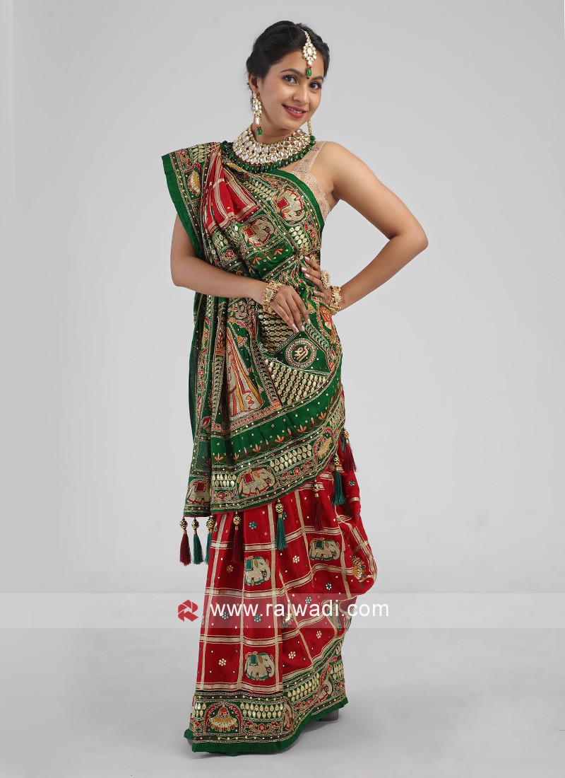 Traditional gujarati hot sale wedding sarees