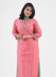 Peach Color Pant Style Salwar Suit