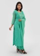 Rama Green Cotton Silk Salwar Suit