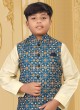 Patola Printed Nehru Jacket Set For Boys