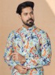 Multi color Digital Print Cotton Silk Kurta Pajama