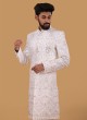 White Designer Sherwani