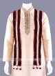 Maroon Velvet Dupatta with Latkan