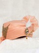 Peach Color Wedding Turban