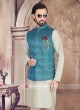 Art Silk Nehru Jacket Suit