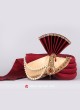 Maroon and Golden Wedding Safa