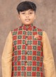 Festive Wear Printed Nehru Jacket Set