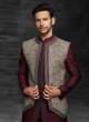 Printed Koti Style Indowestern