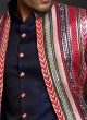 Multi Color Embroidery Work Indowestern
