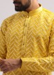 Gota Patti Work Kurta Pajama For Wedding