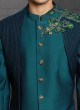 Imported Silk Patch Work Indowestern