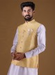 Art Silk Nehru Jacket Suit