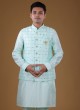 Art Silk Nehru Jacket Suit