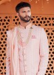 Pink Wedding Special Silk Sherwani