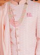 Pink Wedding Special Silk Sherwani