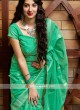 Aquamarine Cotton Silk Saree