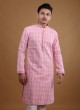 Lucknowi Work Kurta Pajama In Pink Color