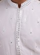 Festive Wear Kurta Pajama In White Color