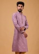 Festive Wear Kurta Pajama In Purple Color