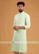 Plastic Mirror Work Kurta Pajama For Wedding