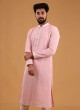 Pink Lucknowi Kurta Pajama