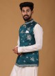 Peacock Green Nehru Jacket Suit