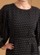 Fancy Printed Black Tunic Top