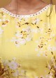 Floral Printed Yellow Tunic Top