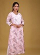 Floral Print Kurti In Pink Color