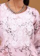 Floral Print Kurti In Pink Color