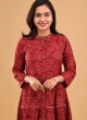 Bandhani Printed A-Line Long Kurti