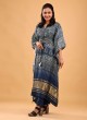 Fancy Print Kaftan Style Kurti Set