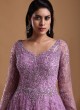 Party Wear Gown In Purple Color