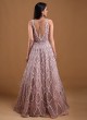 Net Heavy Embroidered Bridal Engagement Gown
