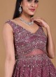 Designer Gown In Wine Color